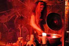 wizard annd witch halloween animation